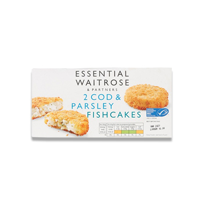 Essential Waitrose 2 Cod & Parsley Fishcakes