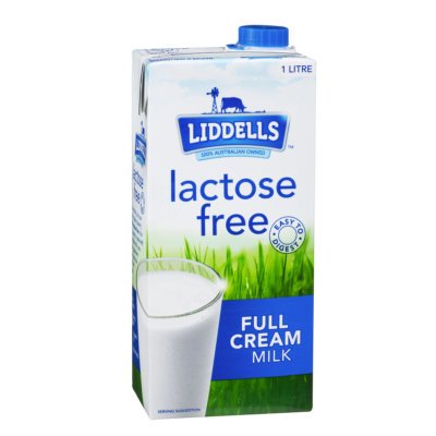 Liddells UHT Milk Lactose Full Cream 1L