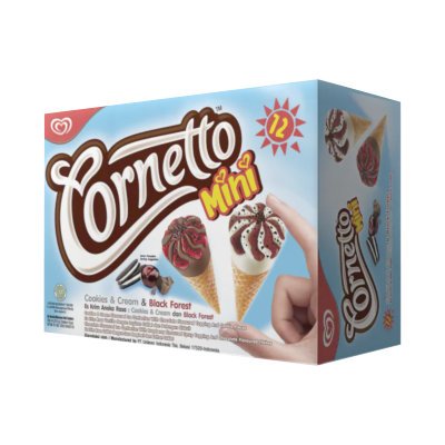 Walls Ice Cream Mini Cornetto Blackforest 12 x 30ml