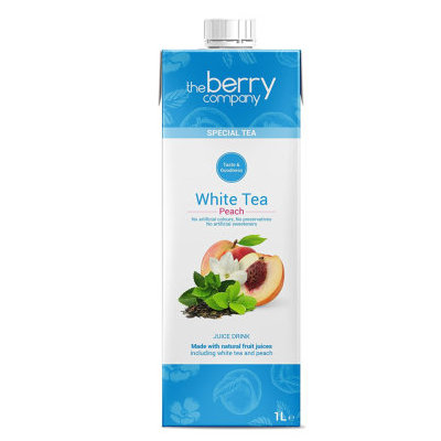 The Berry Company White Tea & Peach Juice 1L